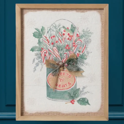 14 inch Green Bucket with Burlap Bow &amp; Pine Wall Decor| Best