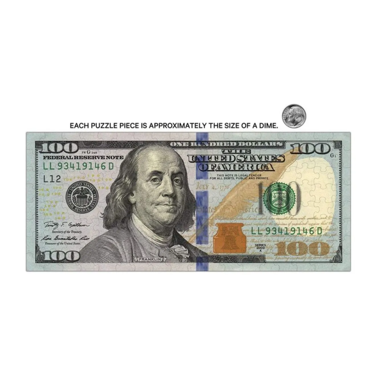 $100 Note Minipix Puzzle| New