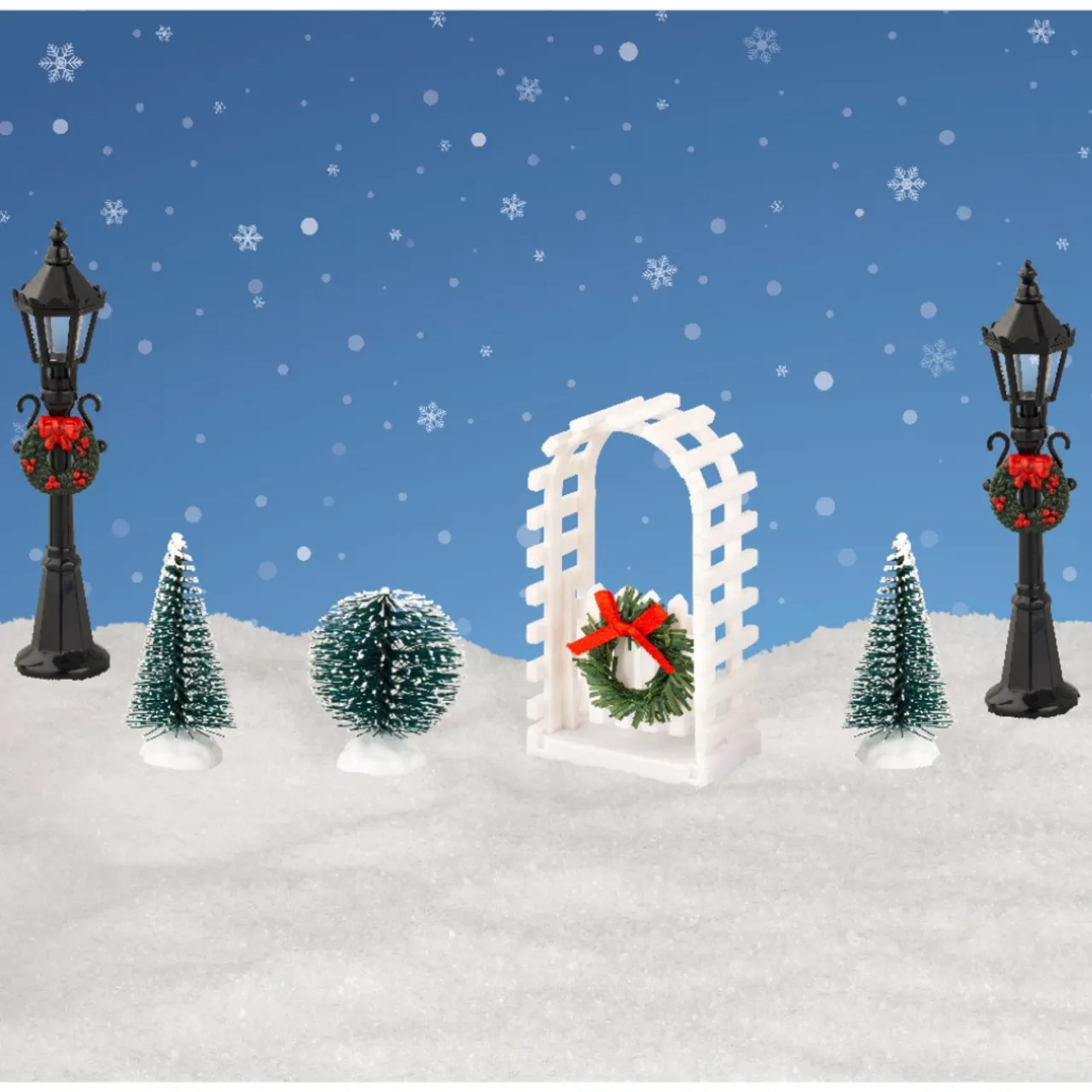 6 Piece Village Accessory Set| Hot