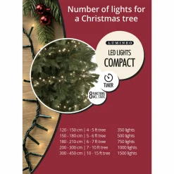 750 PINK LED Bulbs, Christmas Lights Strand on GREEN wire 53 Feet|Lumineo Sale