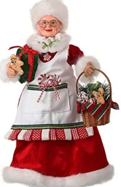 16" Candy Kitchen Mrs Claus with Basket|