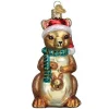 4.25" Christmas Kangaroo Glass Blown Ornament|Old World Glass Clearance