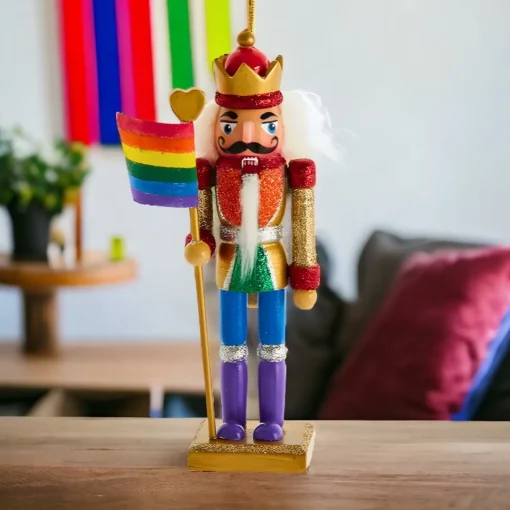 6&quot; Gay Pride Nutcracker Ornament|Kurt Adler Discount