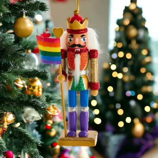 6&quot; Gay Pride Nutcracker Ornament|Kurt Adler Discount