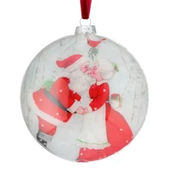 5" Mr & Mre Claus Kissing Ornament| Clearance