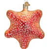 4.25" Red Starfish Ornament|Old World Glass Discount