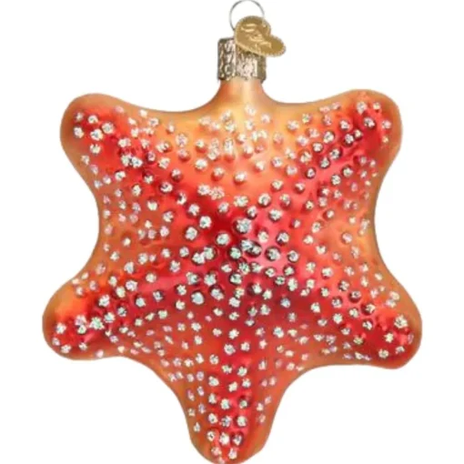 4.25&quot; Red Starfish Ornament|Old World Glass Discount