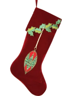 25" Red Velvet Stocking| Hot