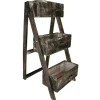 19.5" Wood Drawer Box Ladder Planter| Outlet