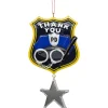 "Thank You" Police Ornament For Personalization|Kurt Adler Clearance