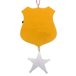 "Thank You" Police Ornament For Personalization|Kurt Adler Clearance