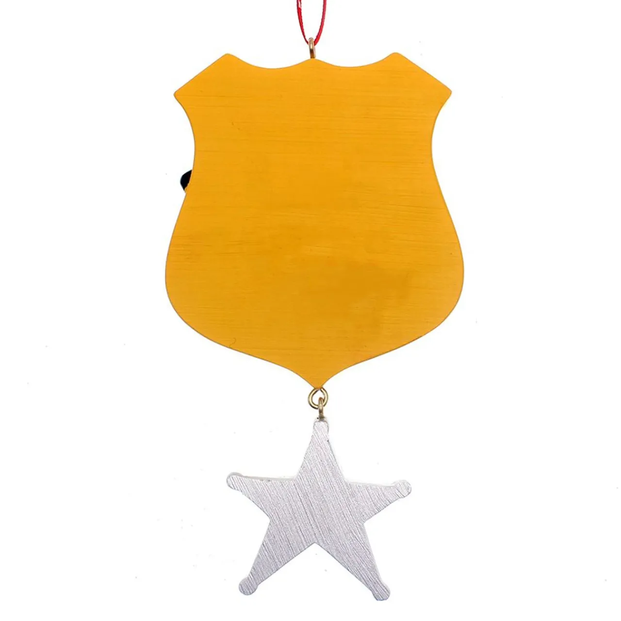 "Thank You" Police Ornament For Personalization|Kurt Adler Clearance