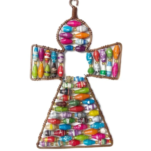 Angel Ornament with Colorful Paper Beads| Best