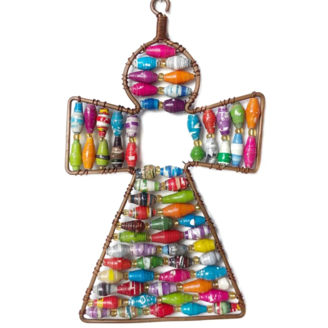 Angel Ornament with Colorful Paper Beads| Best