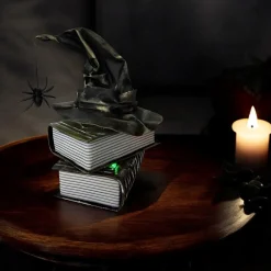 Animated Witch Hat on Books Tabletop Figurine| Hot