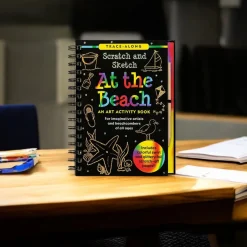 At the Beach Scratch & Sketch Art Activity Book| Online