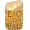 Battery-Operated Gold Flicker Flame Candle|Kurt Adler Clearance