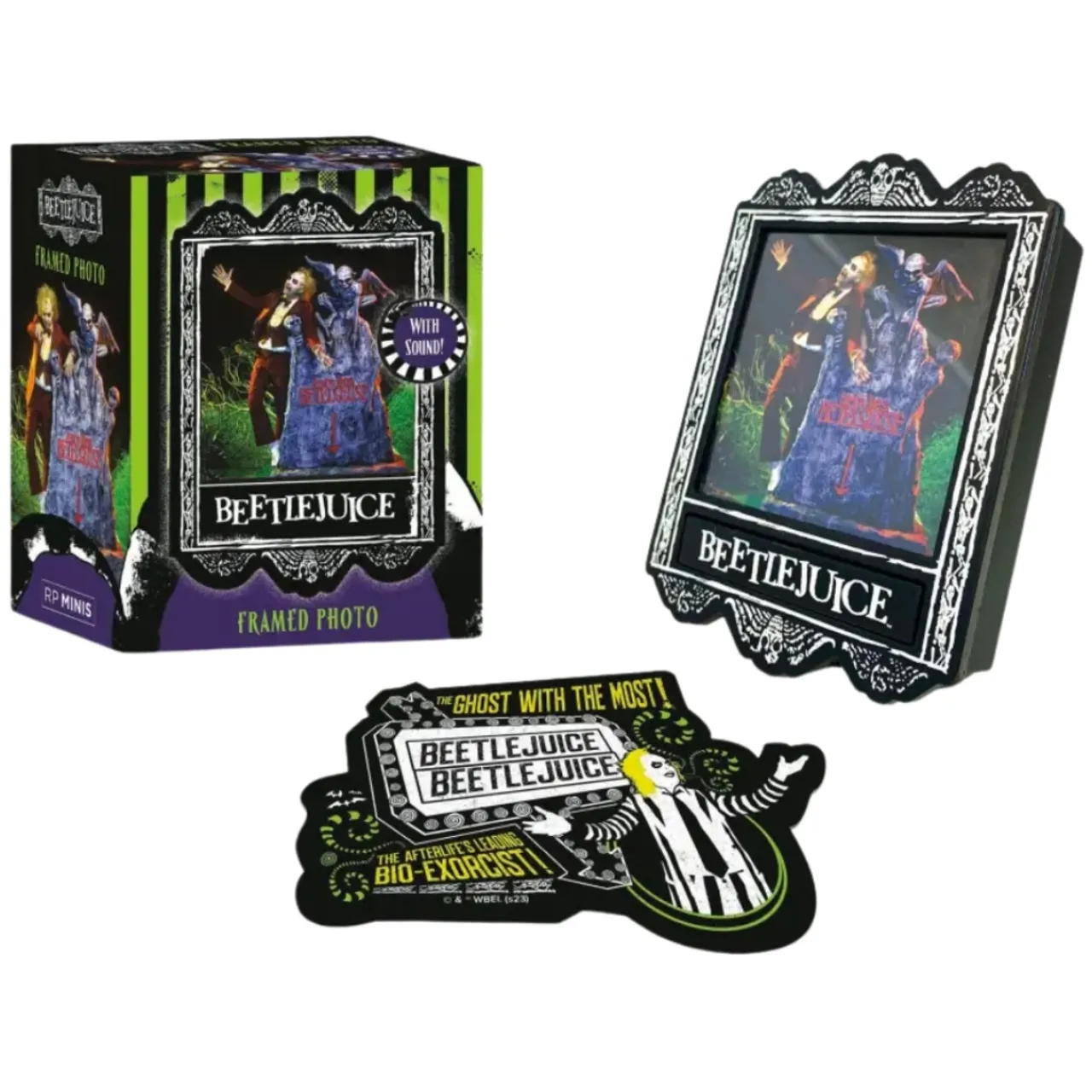 Beetlejuice Talking Framed Photo| Outlet
