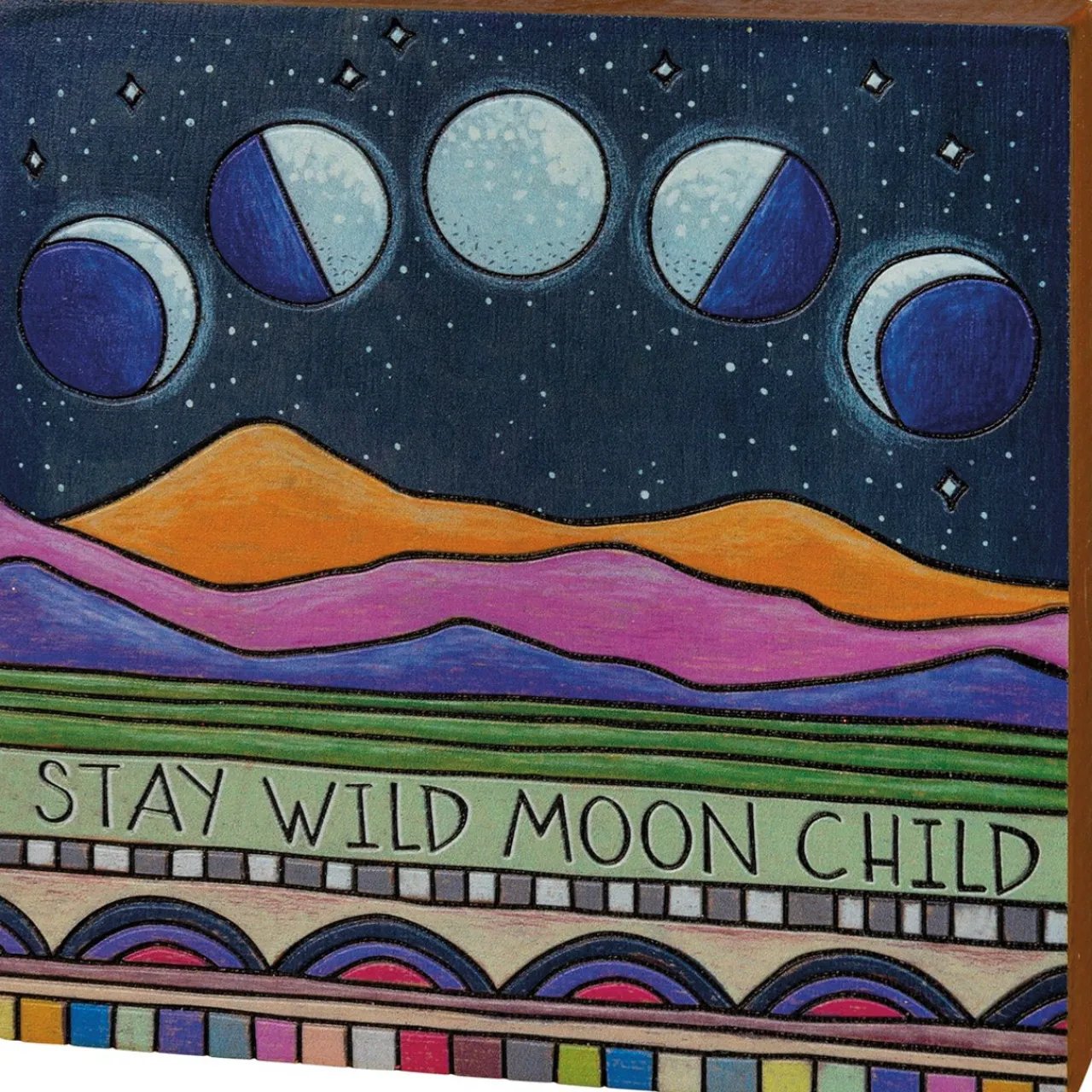 Block Sign - Stay Wild Moon Child| Best