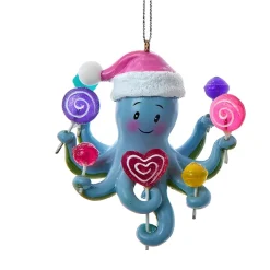 Blue Octopus Lollipops Ornament|Kurt Adler Online