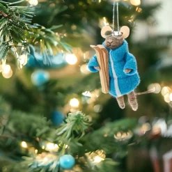 Blue Ski Mouse Ornament| Best