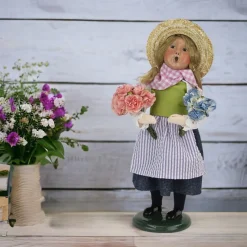Girl With Flowers Caroler|Byers Choice New