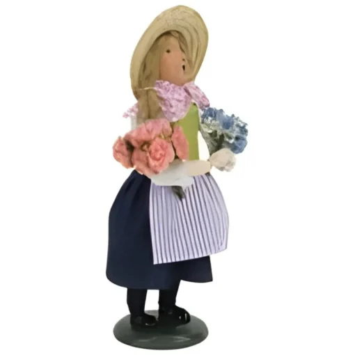 Girl With Flowers Caroler|Byers Choice New