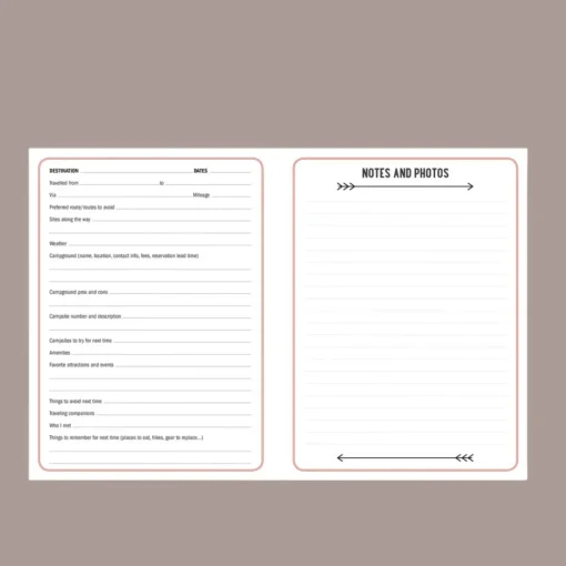 Camping Log Book|
