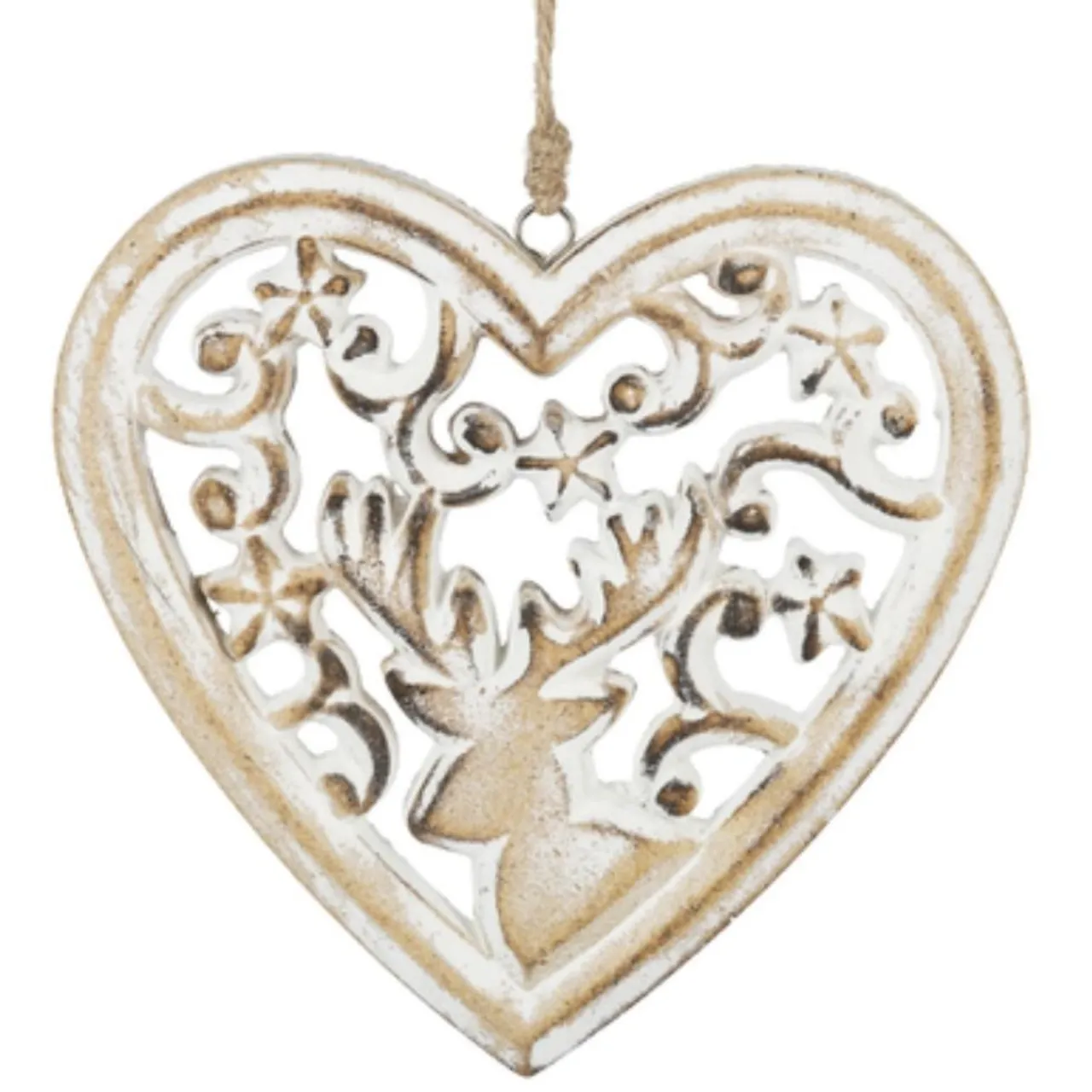 Carved Christmas Heart Icon Ornament| Discount