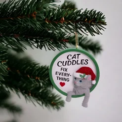 Cat Cuddles Fix Everything Ornament|Kurt Adler Clearance