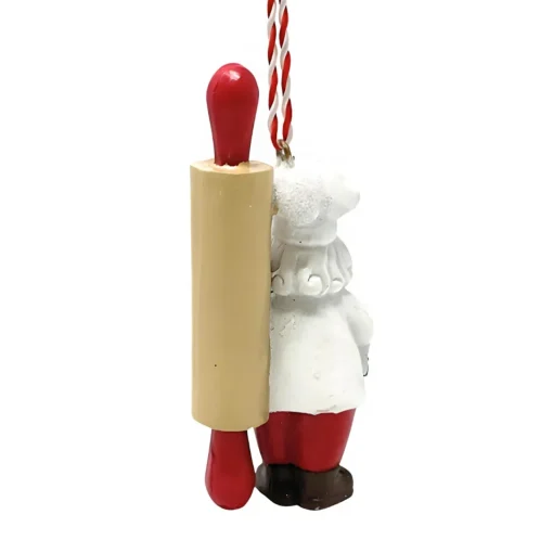 Chef Santa With Rolling Pin Ornament| Outlet