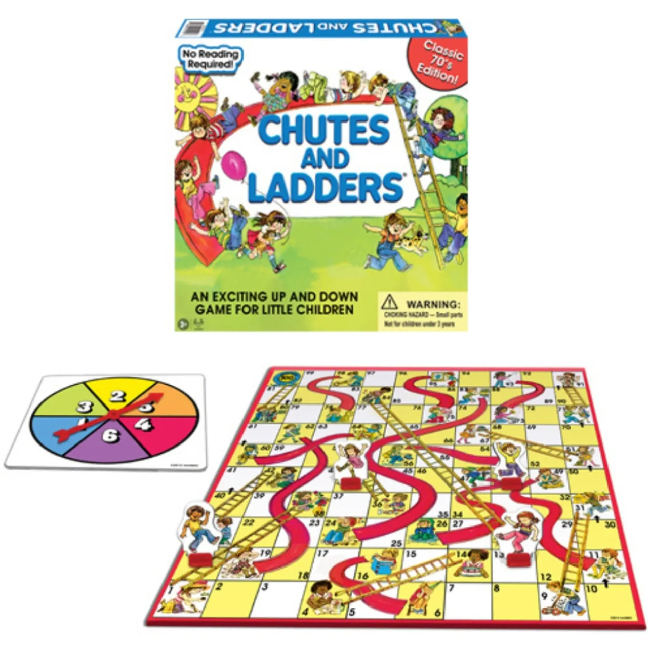 Chutes and Ladders Classic Edition Board Game|