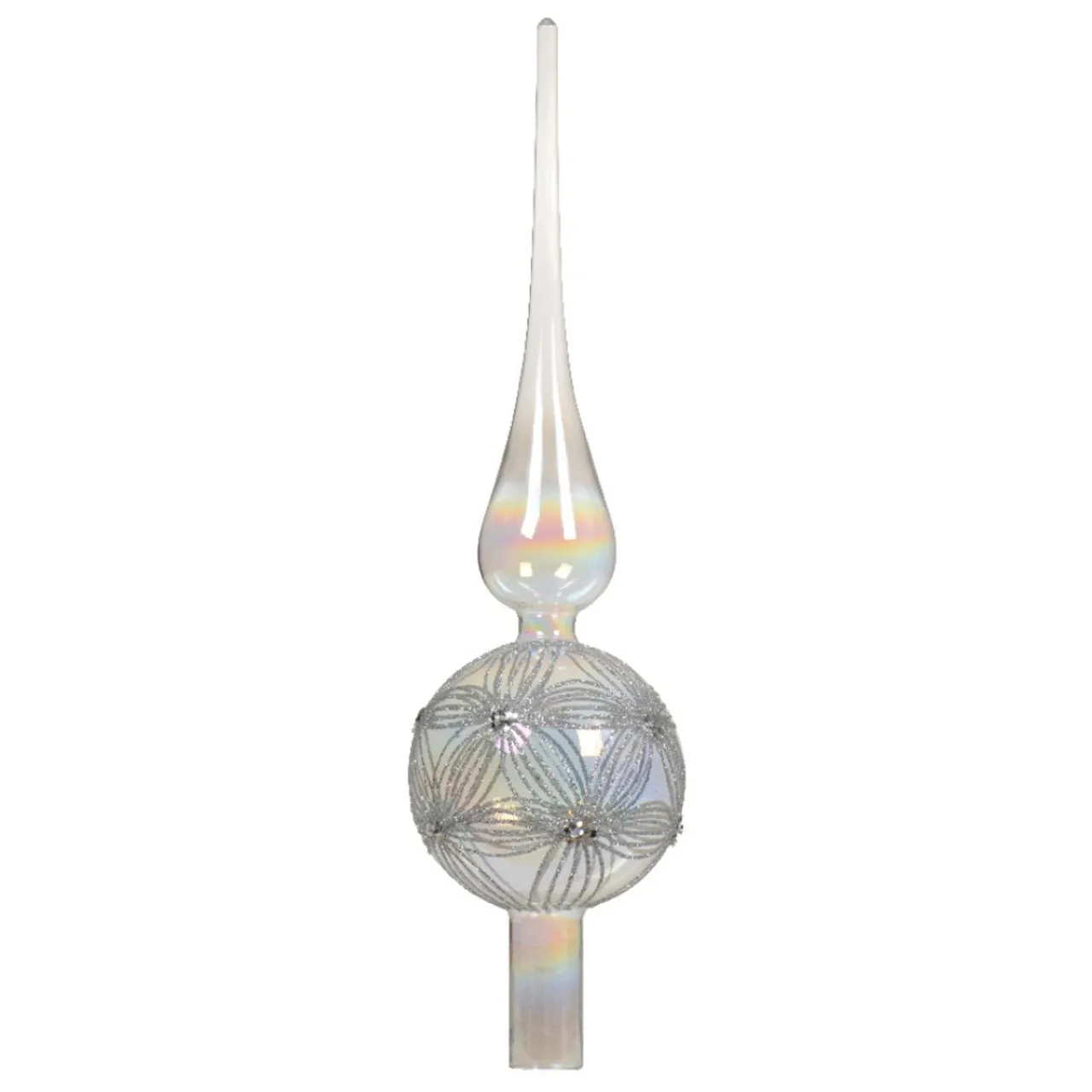 Clear Glass Finial Tree Topper| Discount