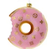 Cody Foster & Co - Pink Fashion House Donut Blown Glass Ornament| Best