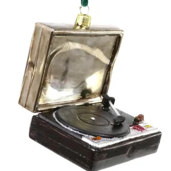 Cody Foster & Co - Vintage Turntable Record Player Blown Glass Ornament|Cody Foster & Co. Hot