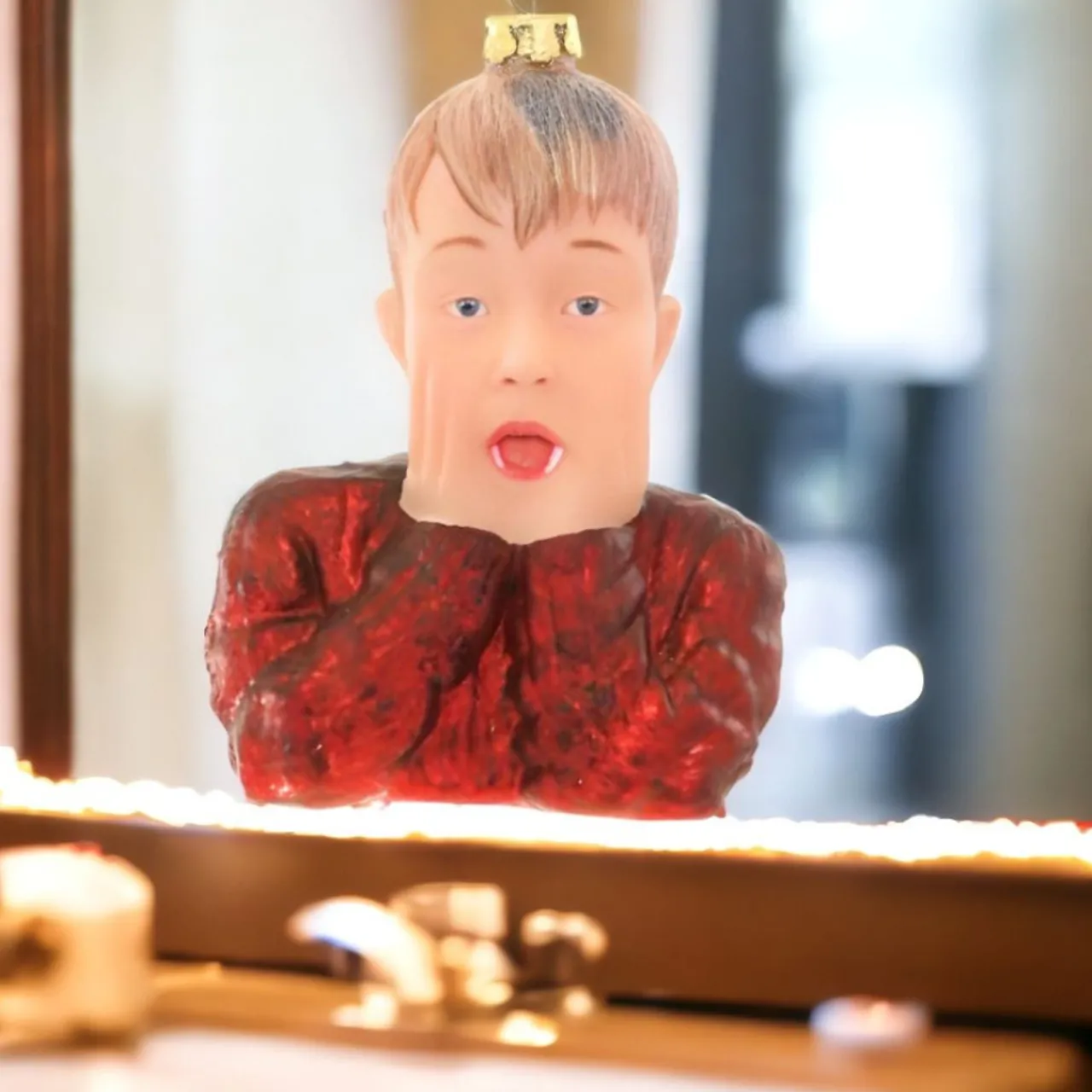 Cody Foster Glass Kevin McCallister Ornament| Clearance