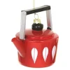 Cody Foster Glass Red Mid Century Modern Tea Pot Ornament|