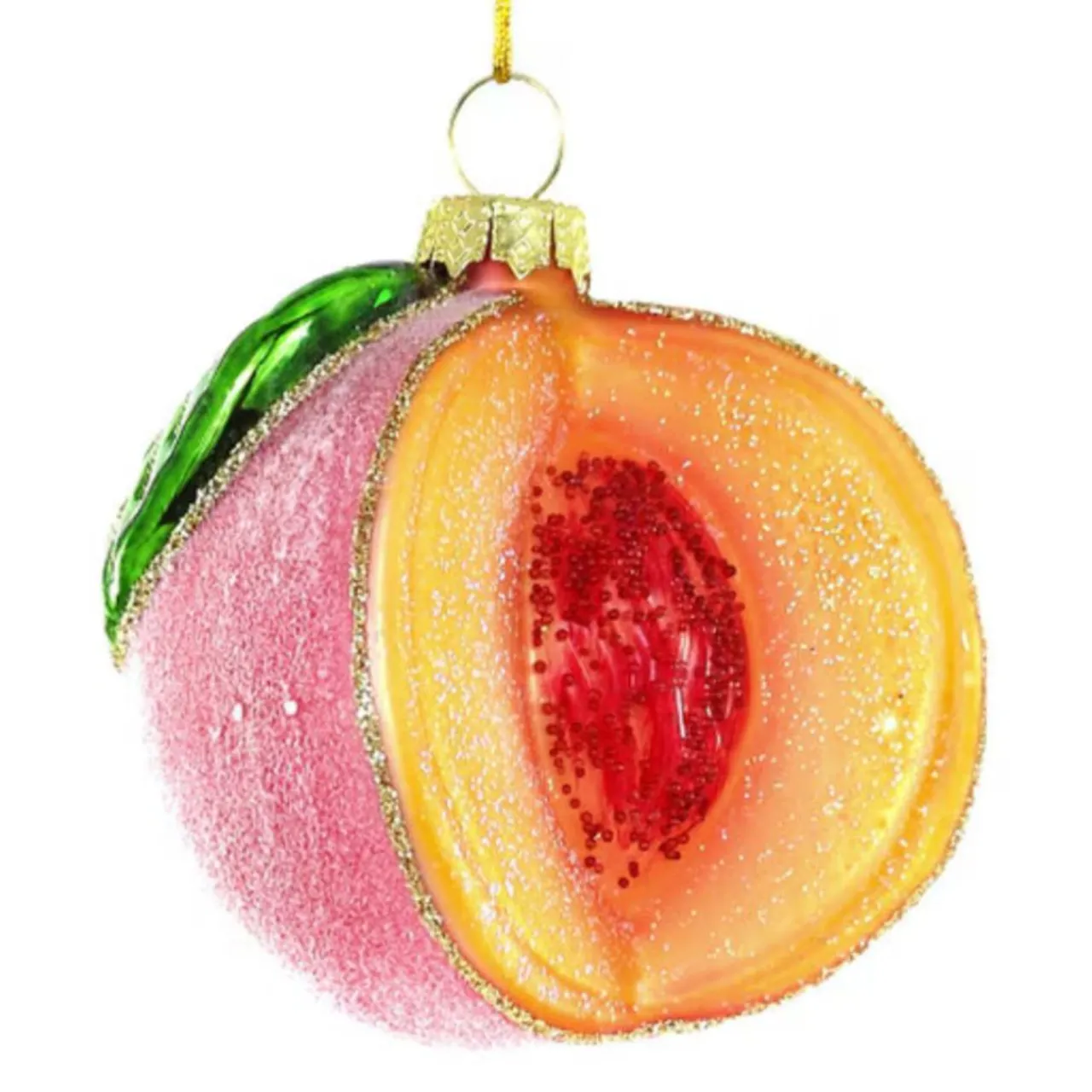 Cody Foster Sugared Peach Ornament|Cody Foster & Co. Hot