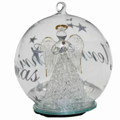 Color Changing LED Angel Praying Glass Globe| Online