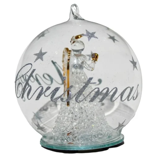 Color Changing LED Angel Praying Glass Globe| Online