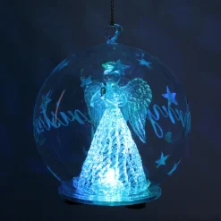 Color Changing LED Angel Praying Glass Globe| Online