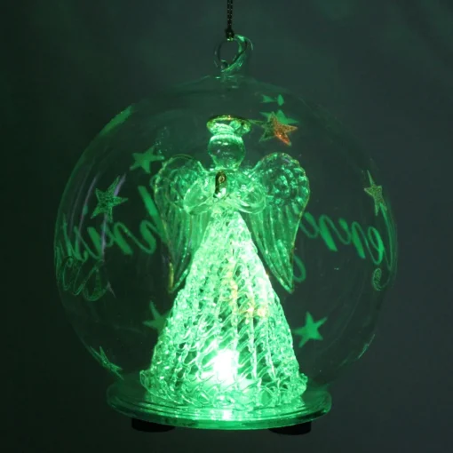 Color Changing LED Angel Praying Glass Globe| Online