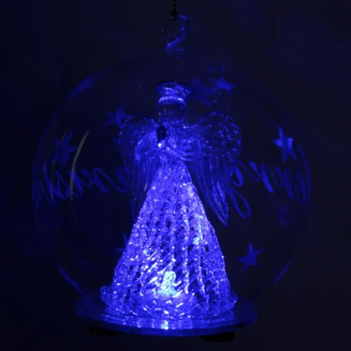 Color Changing LED Angel Praying Glass Globe| Online