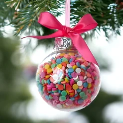 Confetti Sprinkle Bubblegum Ball Ornament|Kurt Adler Hot