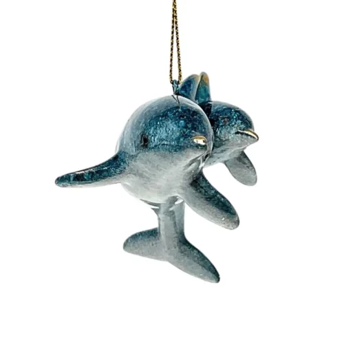 Cozumel Mom and Baby Dolphin Ornament| Outlet