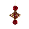 Dark Red Merry & Bright Spindle Ornament|Cody Foster & Co. Best