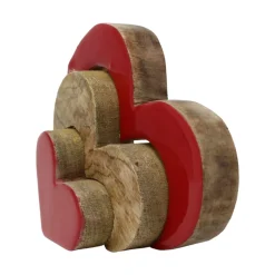 Deco Heart Wood Figurine - The Christmas Loft|