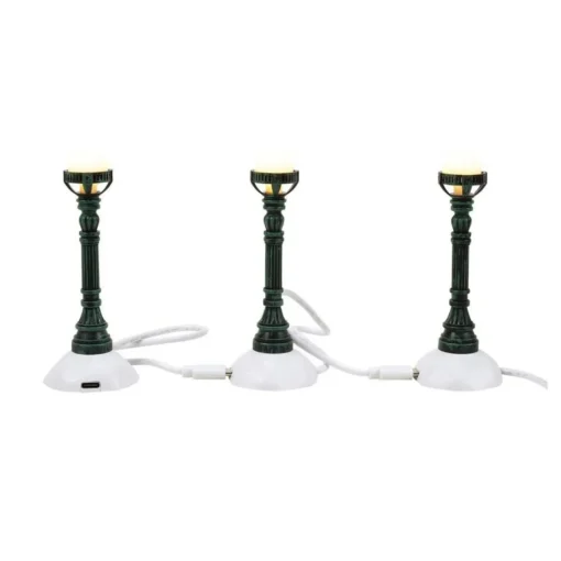 - LED Copper Lamp Post Set of 3|Department 56
