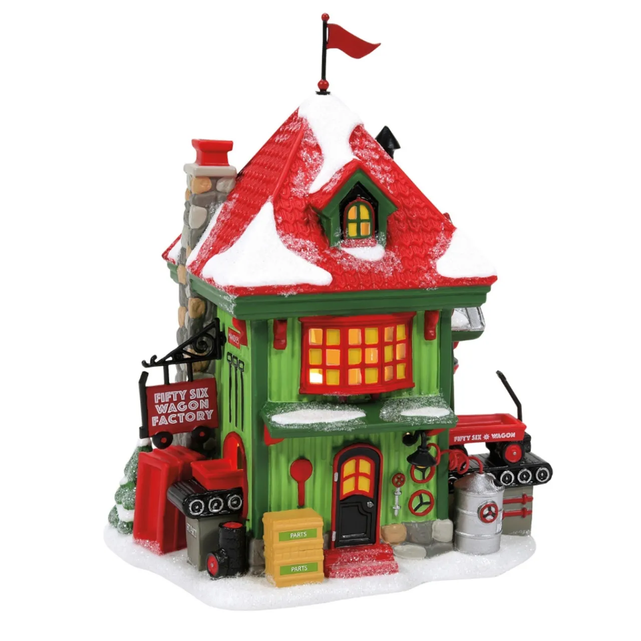 - North Pole Village - 56 Wagon Factory|Department 56 Clearance