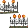 -Halloween Jack-o-Latern Miniature Lit Fence, Village Access|Department 56 Hot